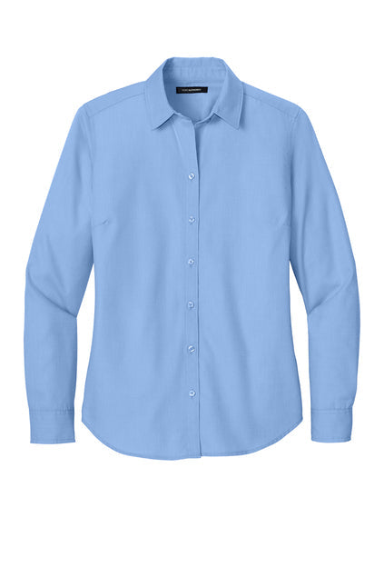 Ladies Nailhead Easy Care Long Sleeve Shirt