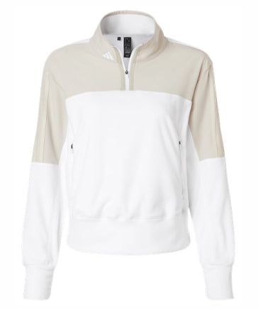 Ladies Adidas 1/4 Zip Poly Fleece