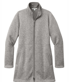 Ladies Arc Sweater Fleece Long Jacket