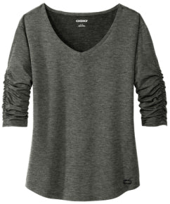 Ladies OGIO Luuma Evolution V-Neck 3/4 Slv T