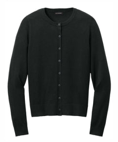 Ladies Easy Care Crewneck Cardigan Sweater