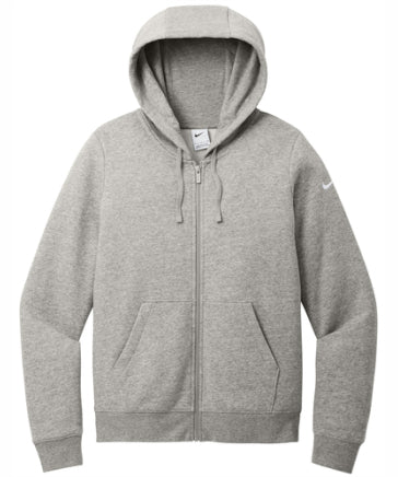 Ladies NIKE Club Fleece Full-Zip Hooded Sweatshirt