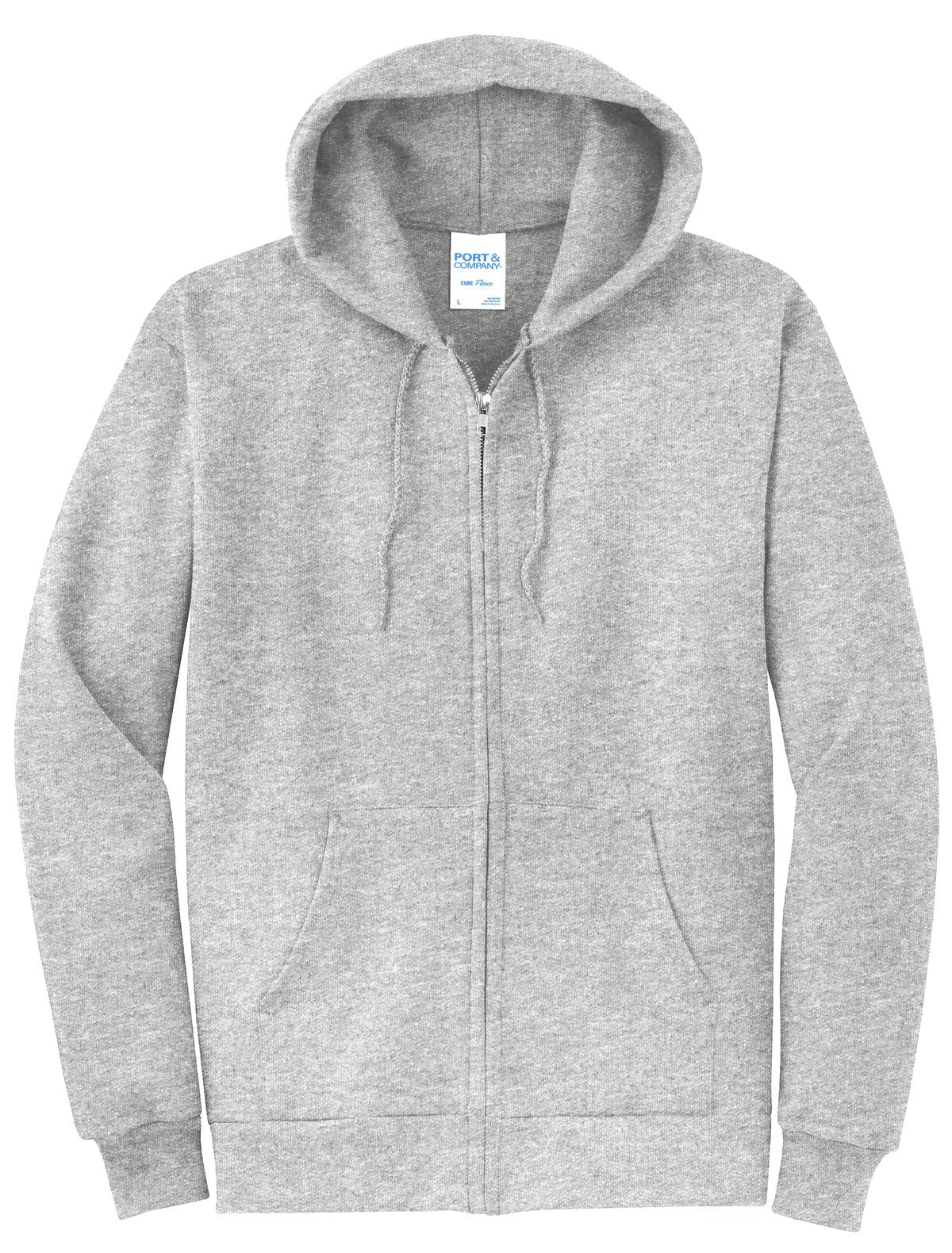 Basic Full-Zip Hooded Sweatshirt