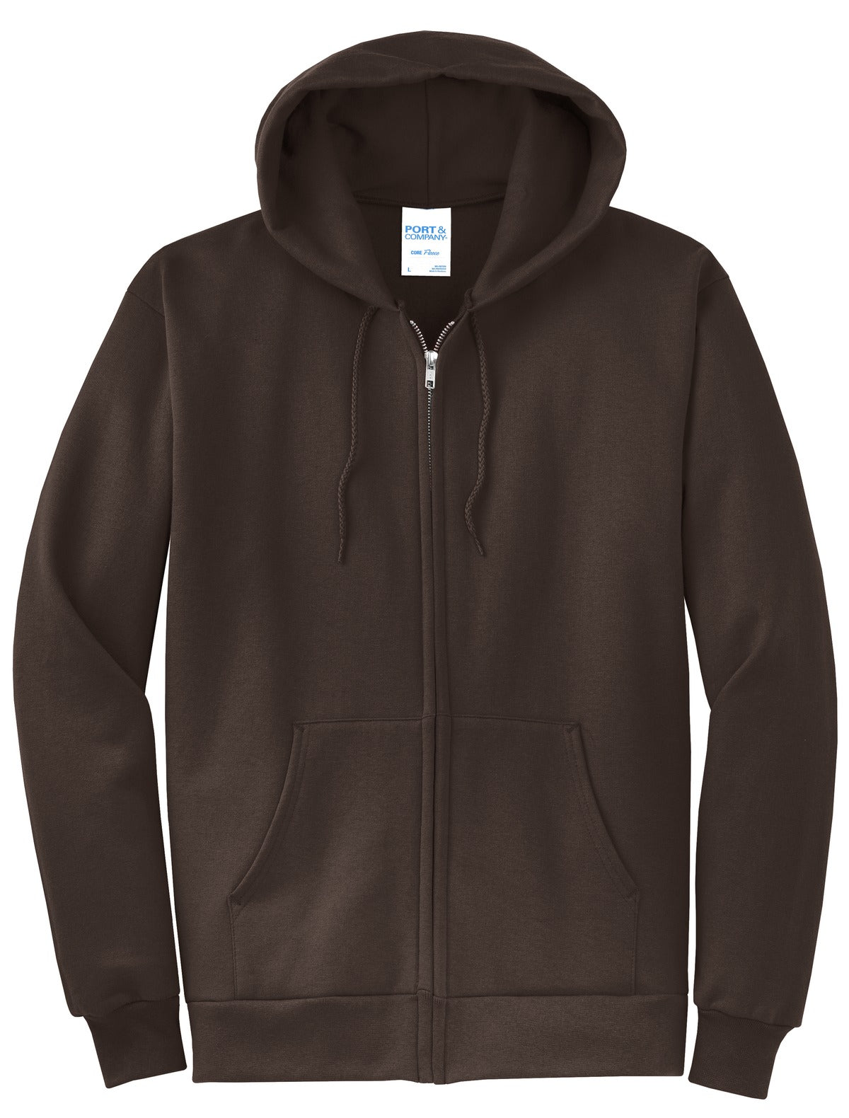 Basic Full-Zip Hooded Sweatshirt