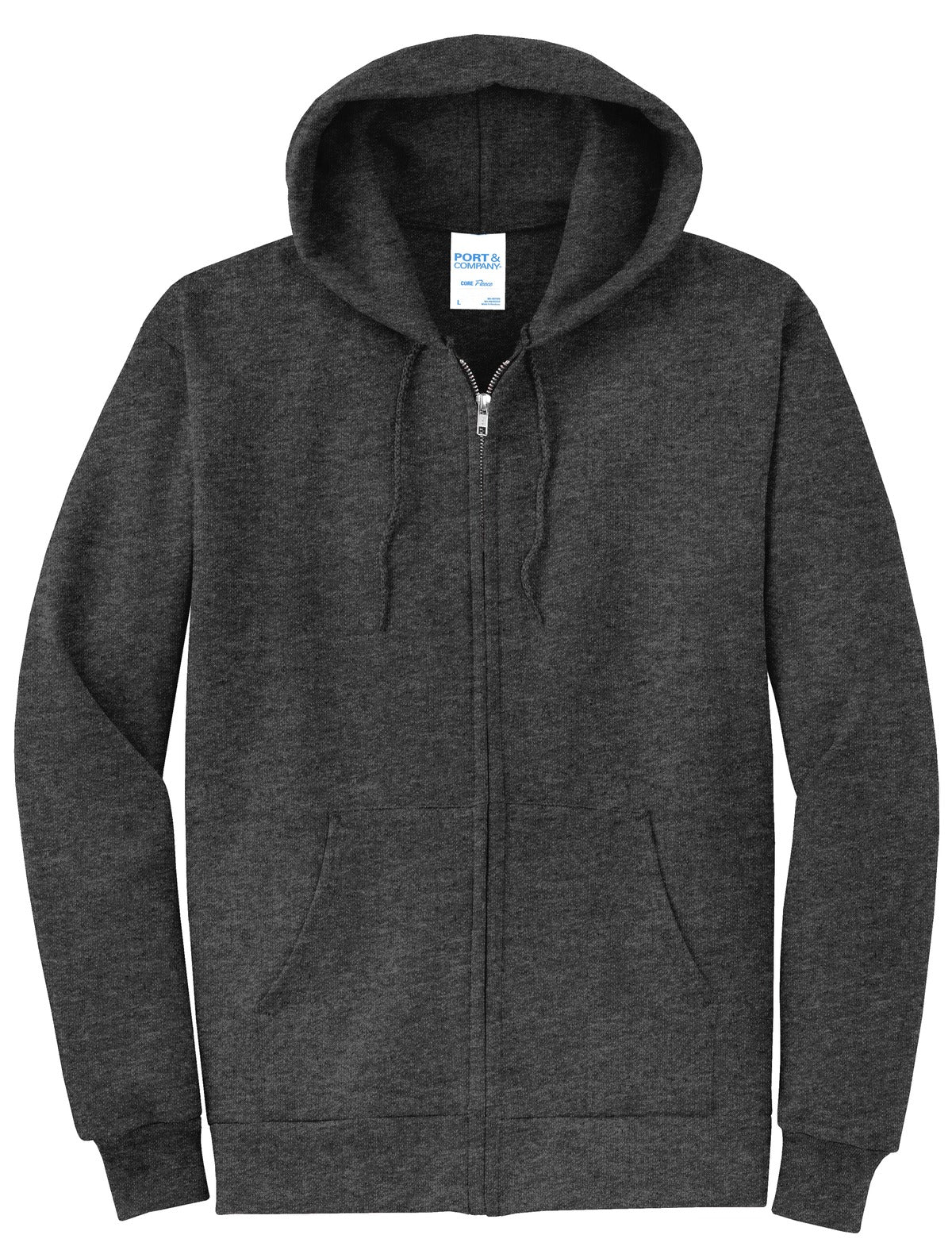 Basic Full-Zip Hooded Sweatshirt