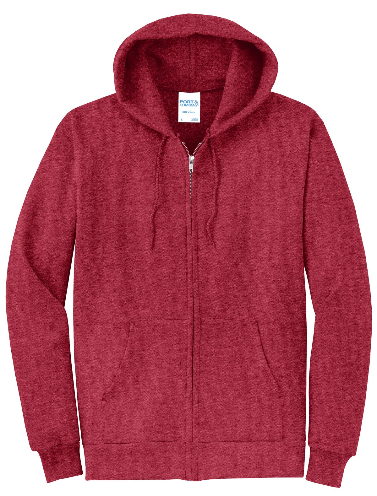 Basic Full-Zip Hooded Sweatshirt
