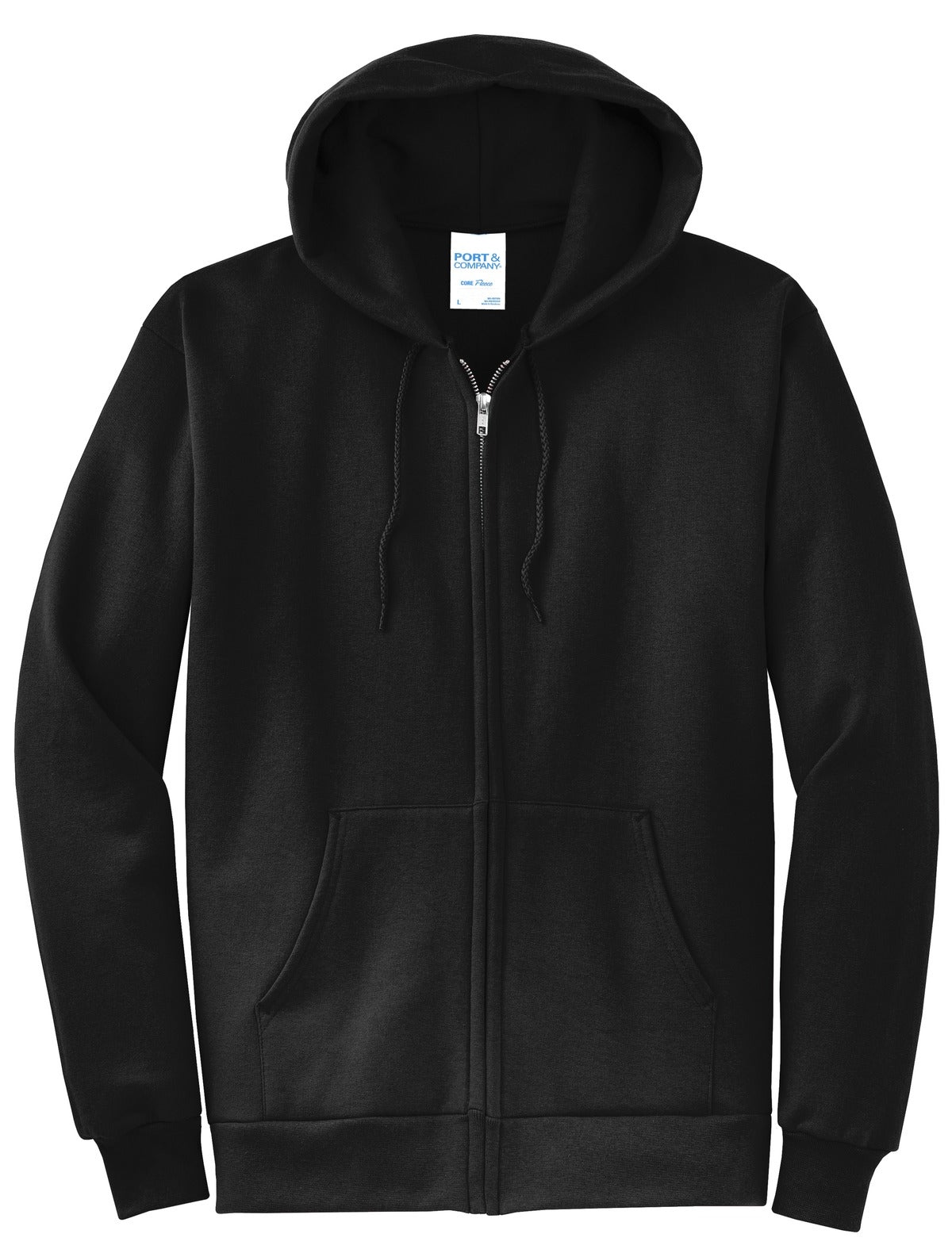 Basic Full-Zip Hooded Sweatshirt