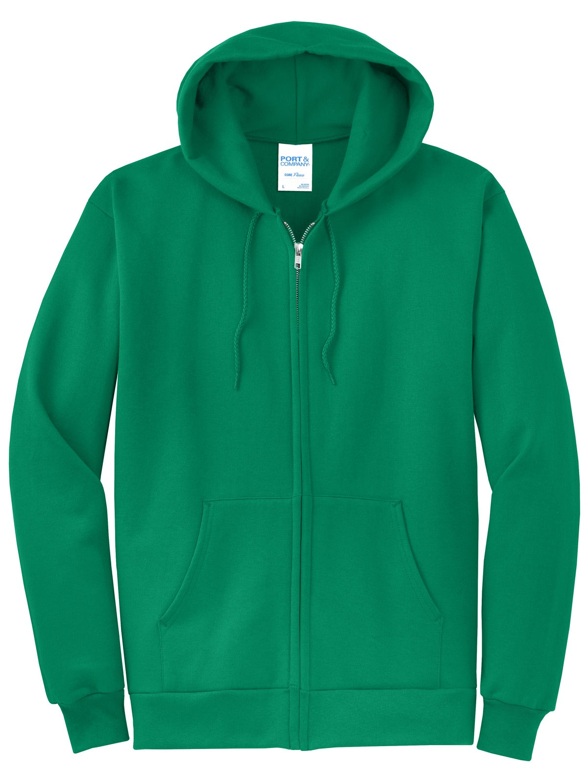 Basic Full-Zip Hooded Sweatshirt