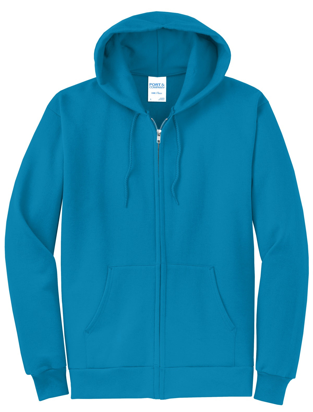 Basic Full-Zip Hooded Sweatshirt