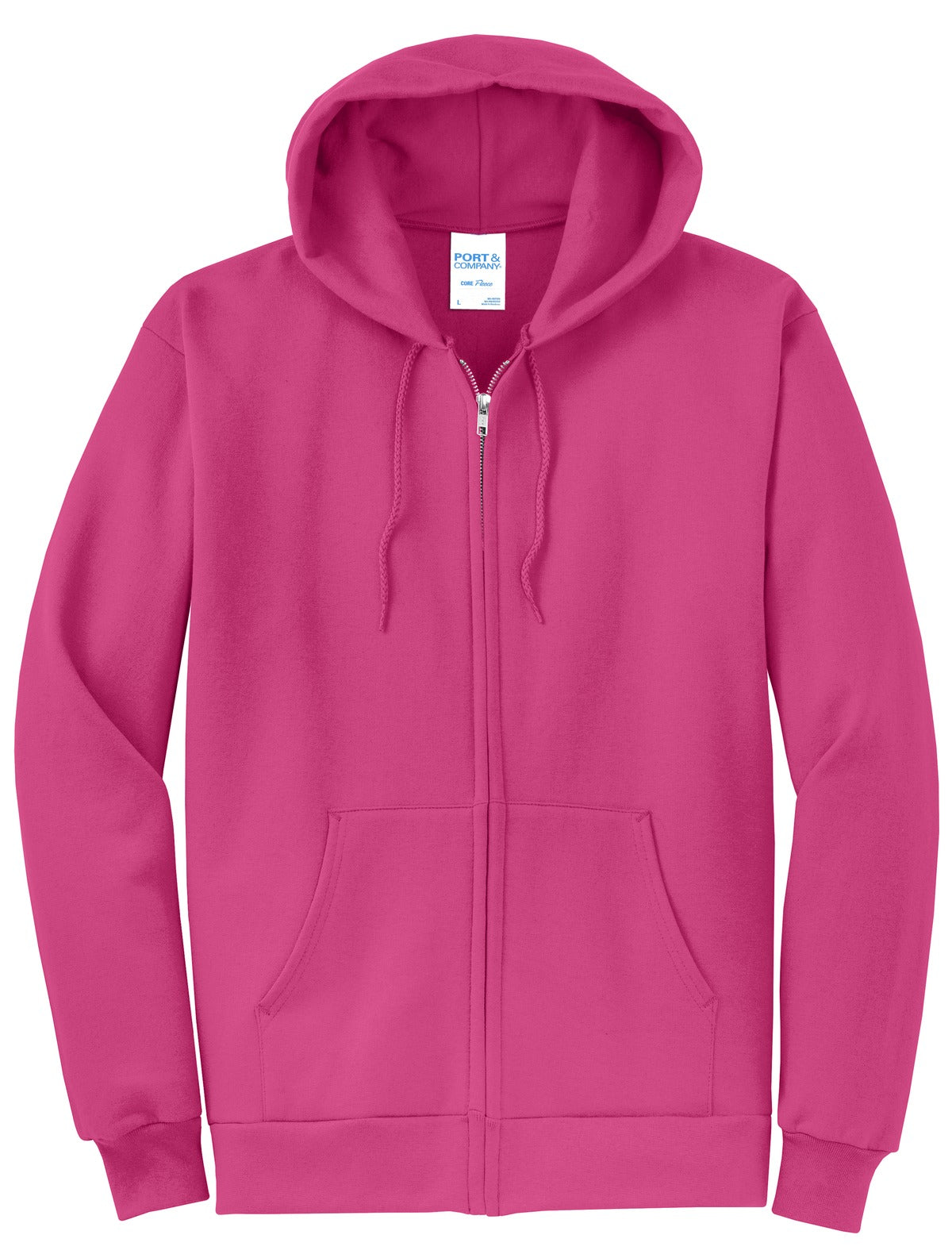 Basic Full-Zip Hooded Sweatshirt