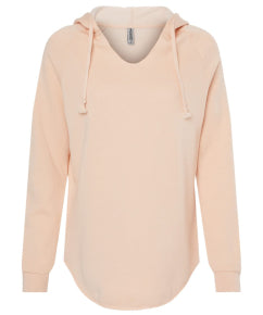 Ladies Wave Wash Hooded Sweatshirt