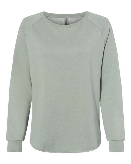 Ladies Wave Wash Crewneck Sweatshirt