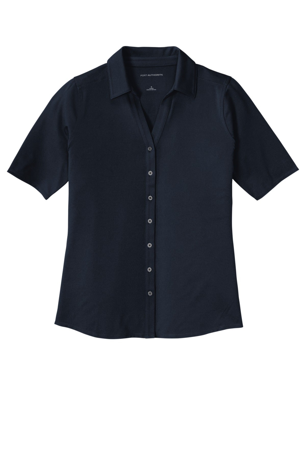 Ladies City Stretch Full Button Polo