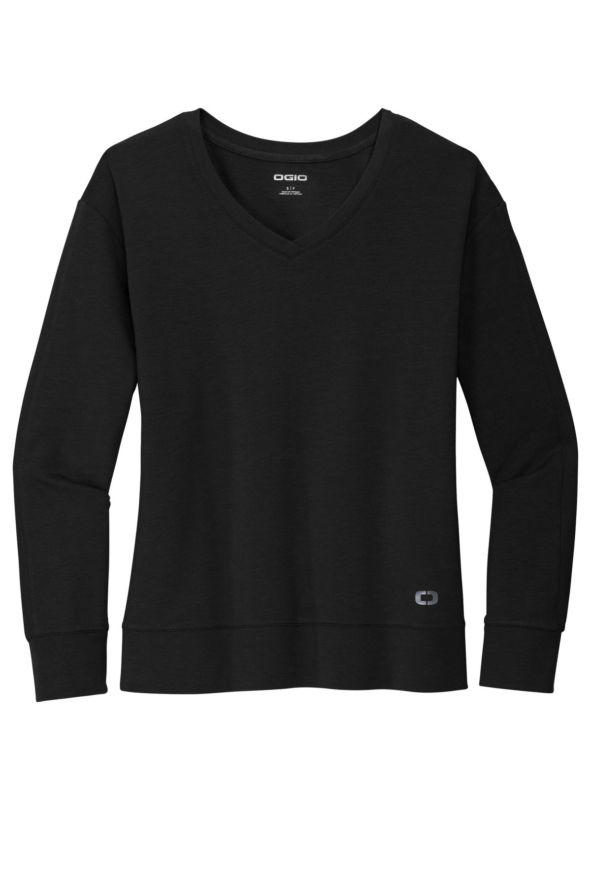 Ladies OGIO Luuma Long Sleeve V-Neck