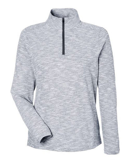 Ladies Eclipse Jacquard Textured 1/4 Zip