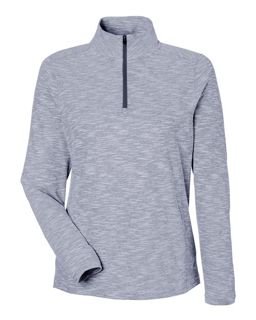 Ladies Eclipse Jacquard Textured 1/4 Zip