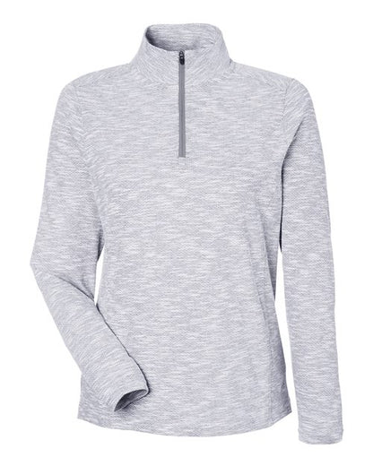 Ladies Eclipse Jacquard Textured 1/4 Zip