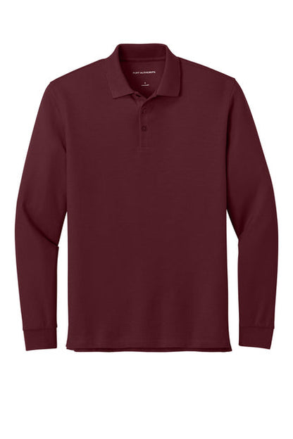 Wearever Signature Pique Long Sleeve Polo Shirt