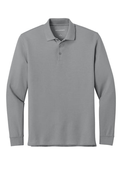 Wearever Signature Pique Long Sleeve Polo Shirt