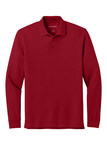 Wearever Signature Pique Long Sleeve Polo Shirt