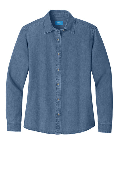 Ladies Long Sleeve Denim Shirt