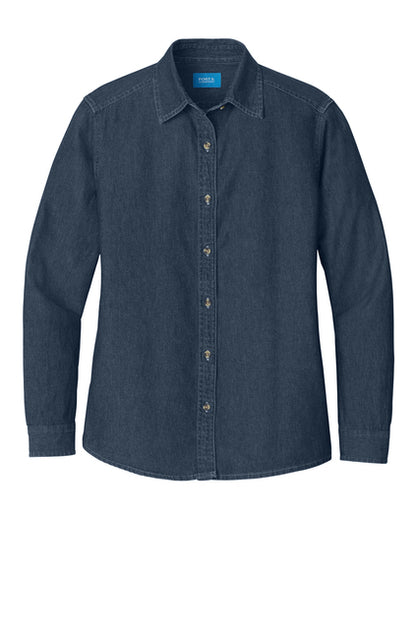 Ladies Long Sleeve Denim Shirt