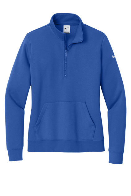 Ladies NIKE Club Fleece 1/2 Zip Sweatshirt