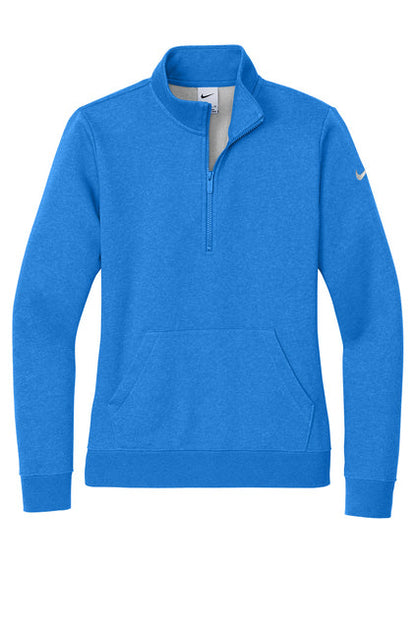 Ladies NIKE Club Fleece 1/2 Zip Sweatshirt