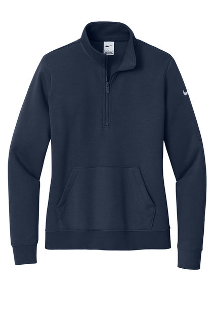 Ladies NIKE Club Fleece 1/2 Zip Sweatshirt