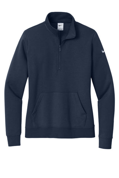 Ladies NIKE Club Fleece 1/2 Zip Sweatshirt