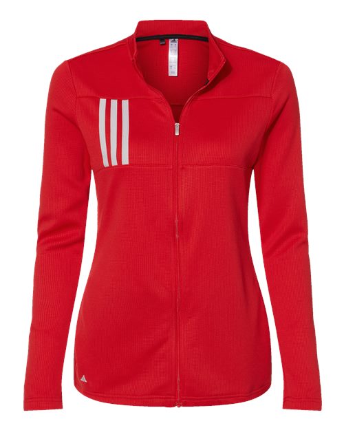 Ladies Adidas 3 Stripe Full-Zip