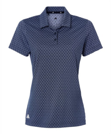 Ladies Adidas 4-Way Stretch Printed Polo