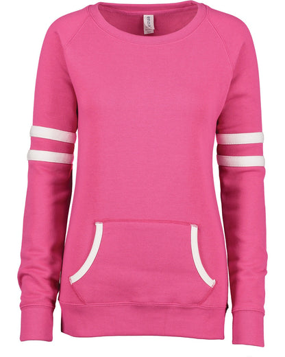 Ladies Varsity Crewneck Sweatshirt