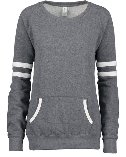 Ladies Varsity Crewneck Sweatshirt