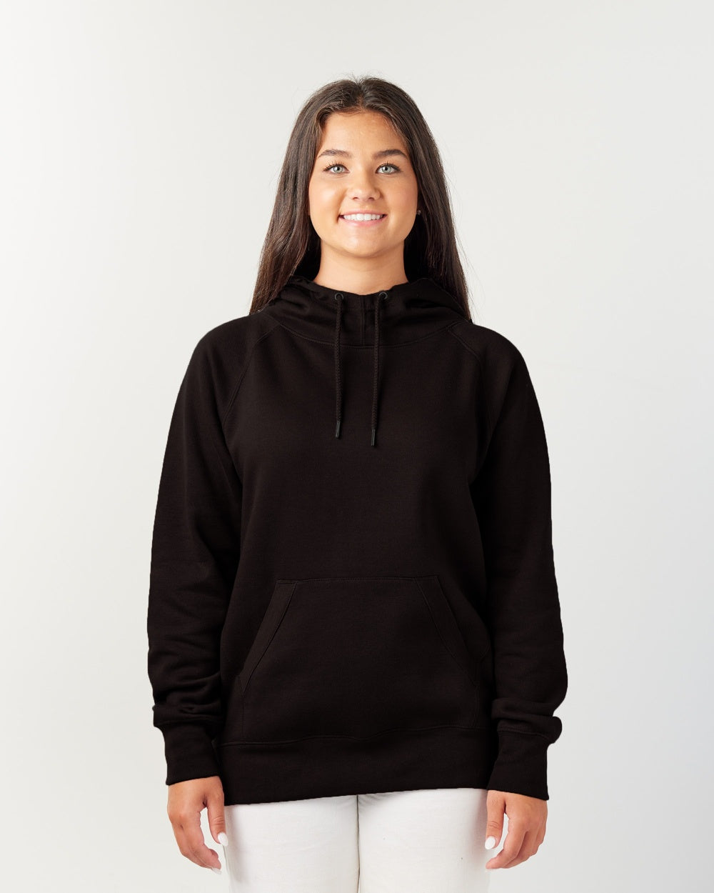 Ladies Scuba Neck Hooded Sweatshirt