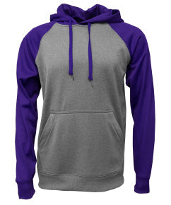 Performance Raglan Colorblock Hooded Sweatshirt