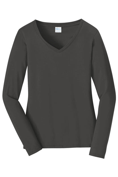 Ladies Fan Favorite V-Neck Long Sleeve T