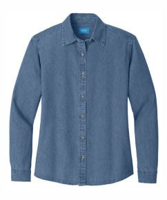 Ladies Long Sleeve Denim Shirt