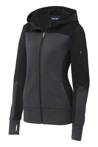 Ladies Sport-Tek Colorblock Full-Zip Hooded Jacket