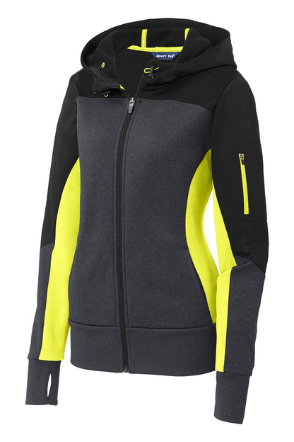 Ladies Sport-Tek Colorblock Full-Zip Hooded Jacket