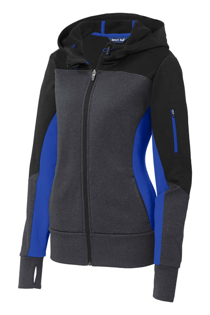 Ladies Sport-Tek Colorblock Full-Zip Hooded Jacket