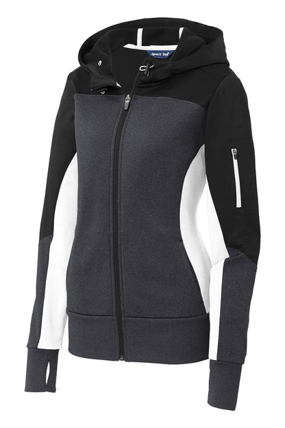 Ladies Sport-Tek Colorblock Full-Zip Hooded Jacket