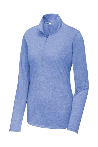 Ladies Tri-Blend Wicking 1/4-Zip Pullover