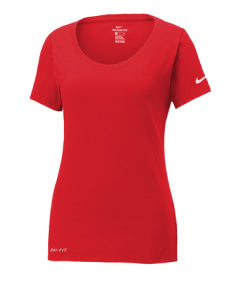 Ladies Nike Dri-fit Performance Scoop Neck T-shirt