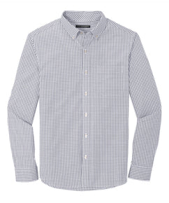 Broadcloth Gingham Long Sleeve Button Down Shirt